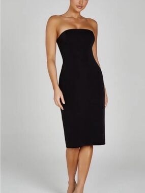 meshki black corset dress Coco Dropped Waist Maxi Dress / Black | MESHKI